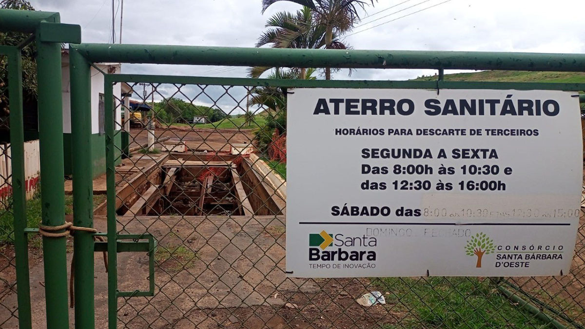 Aterro sanitário de Santa Bárbara d'Oeste recebeu licença prévia para ampliação